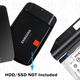 Inateck 2.5" Hard Drive Enclosure, $11 with code B5TIRQDE | Inateck Hard Drive USB Cable, $7 with code S7TSVU7P